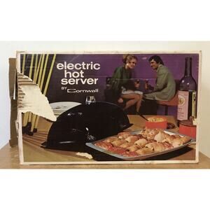 New in Box Vintage Cornwall Electric Hot Server Buffet Potluck Dish 2615